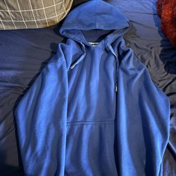 Royal blue pro club hoodie