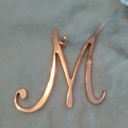 ⭐RoseGold "M" Name Initial Holder⭐