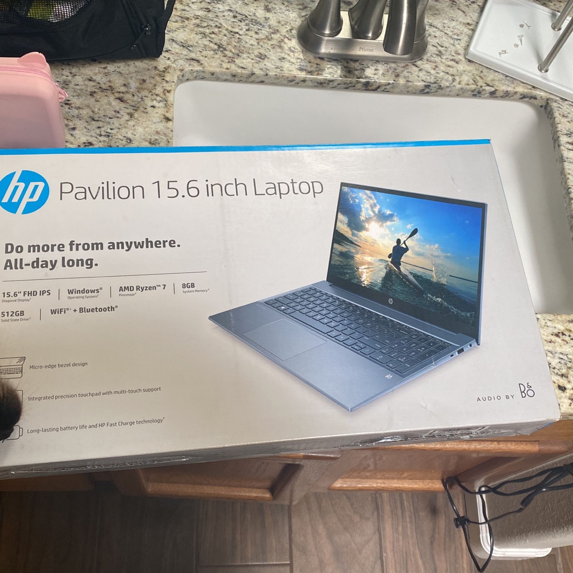 HP Pavillion 15.6 Inch LaptopAMD RYZEN 7  