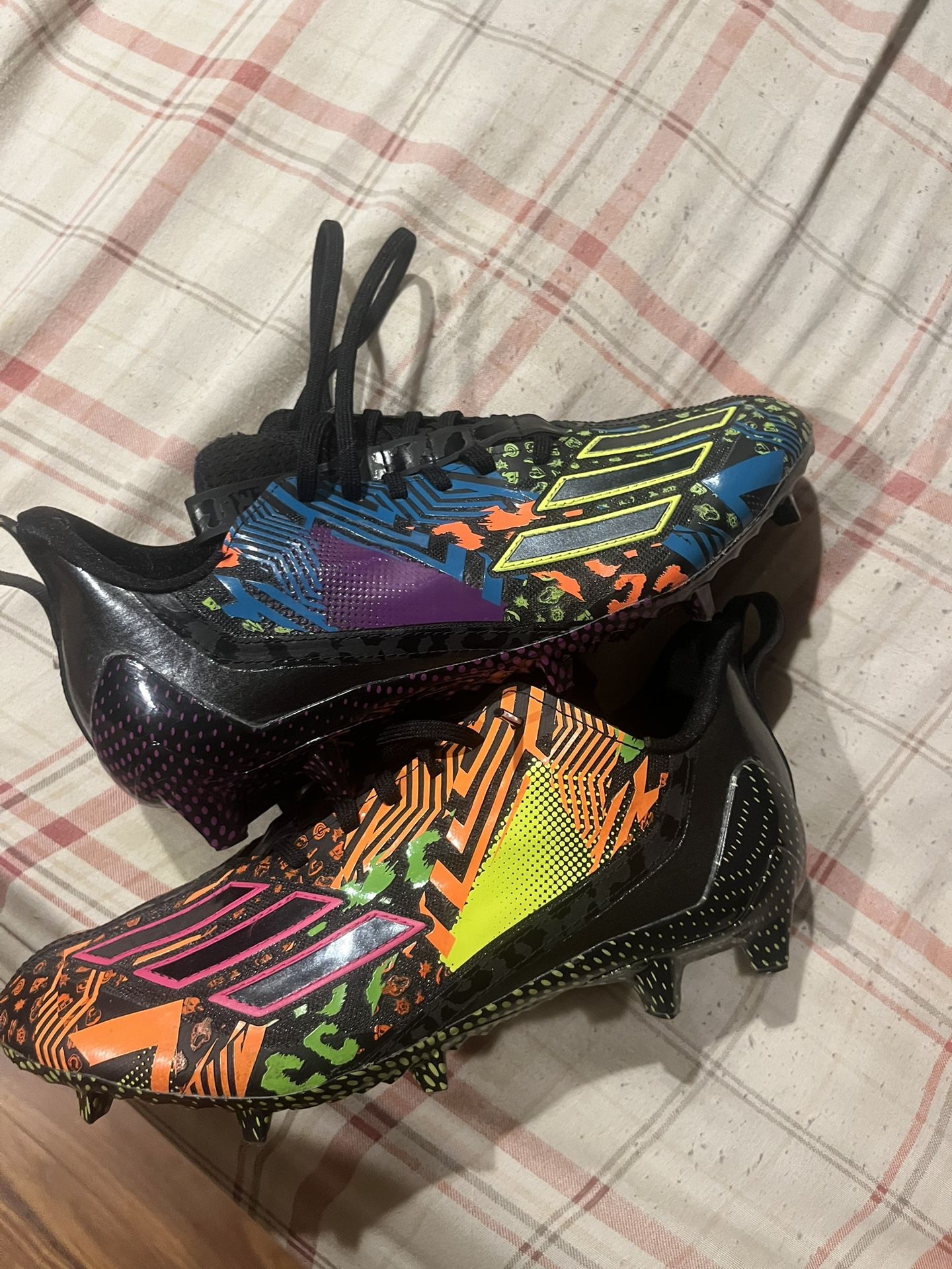 adizeros 12.0 mismatch black multi color 
