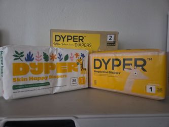 DYPER Baby Diapers Bundle Size 1 and 2