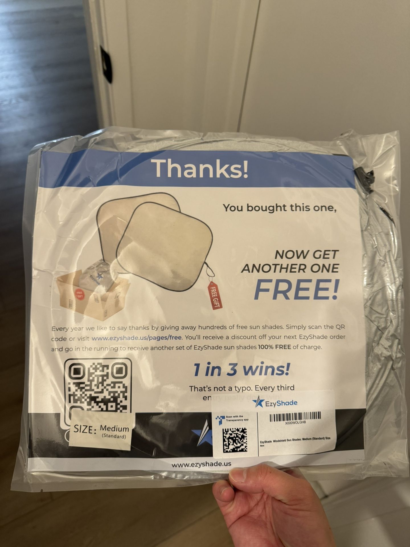 Medium Size Windshield Sun Shade
