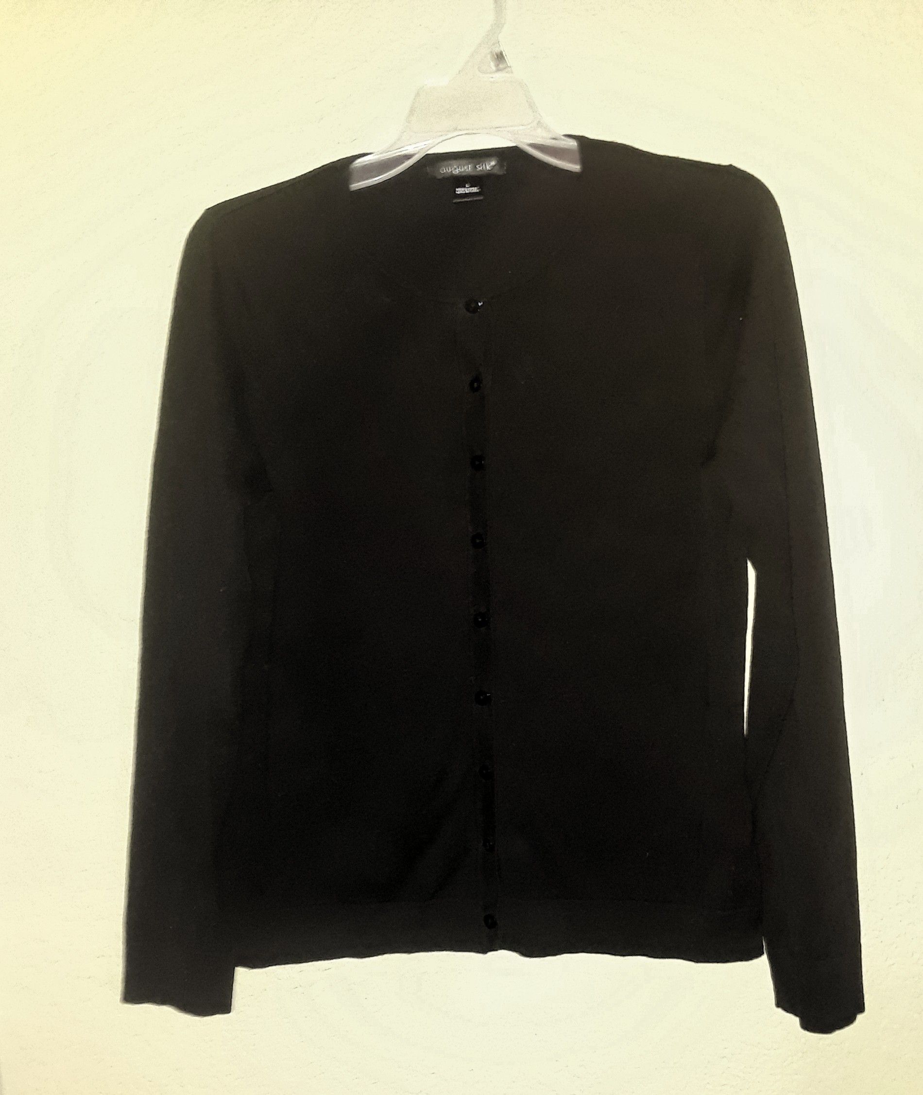 Black button up cardigan by August Silk size large