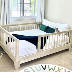 Montessori Queen Floor & Raised Bed