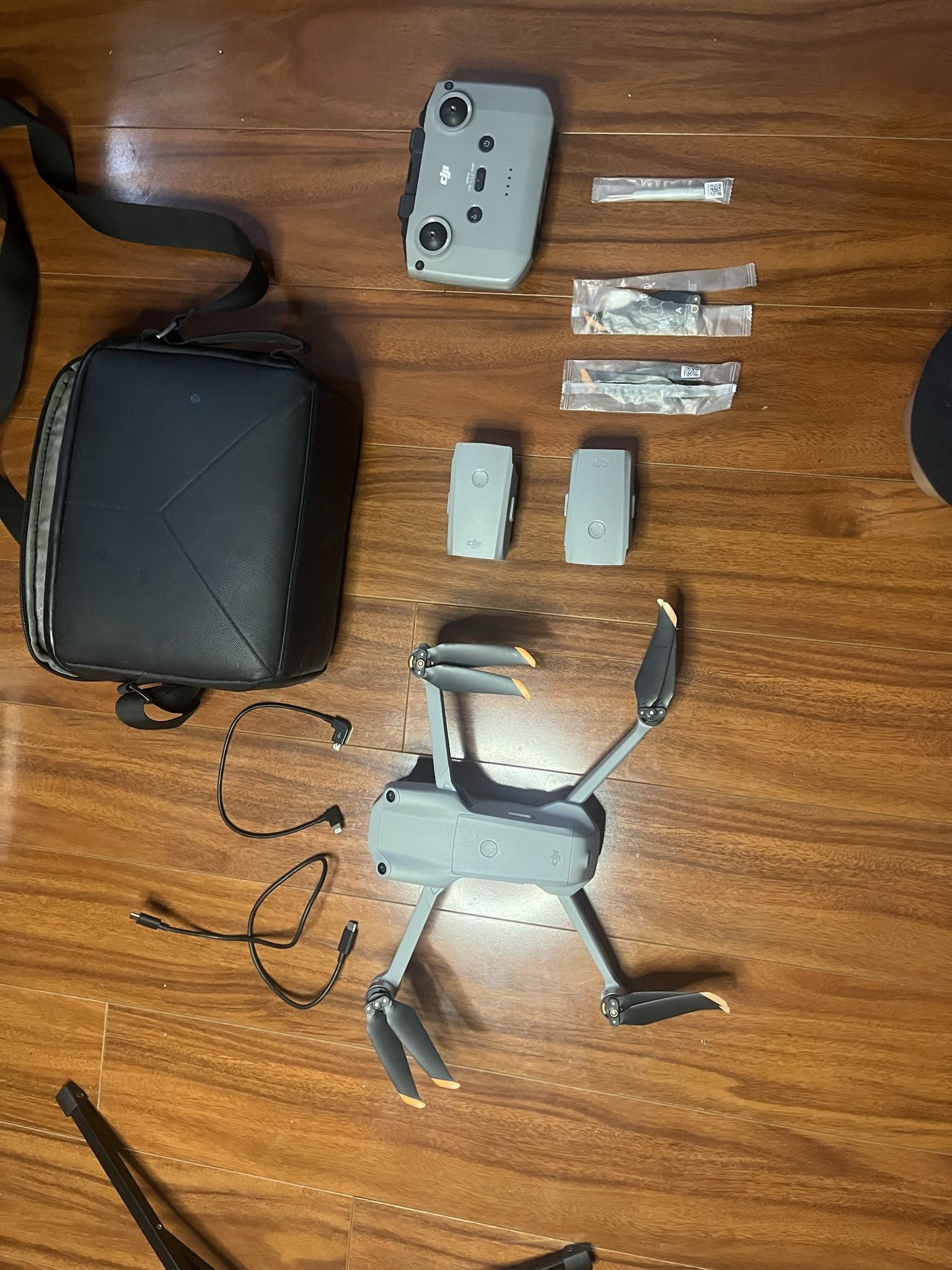 New DJI - Air 2S Fly More Combo Drone with Remote Control - Gray, 3 Separate Battery, Adapter For iPhone (NEVER BEEN USED)