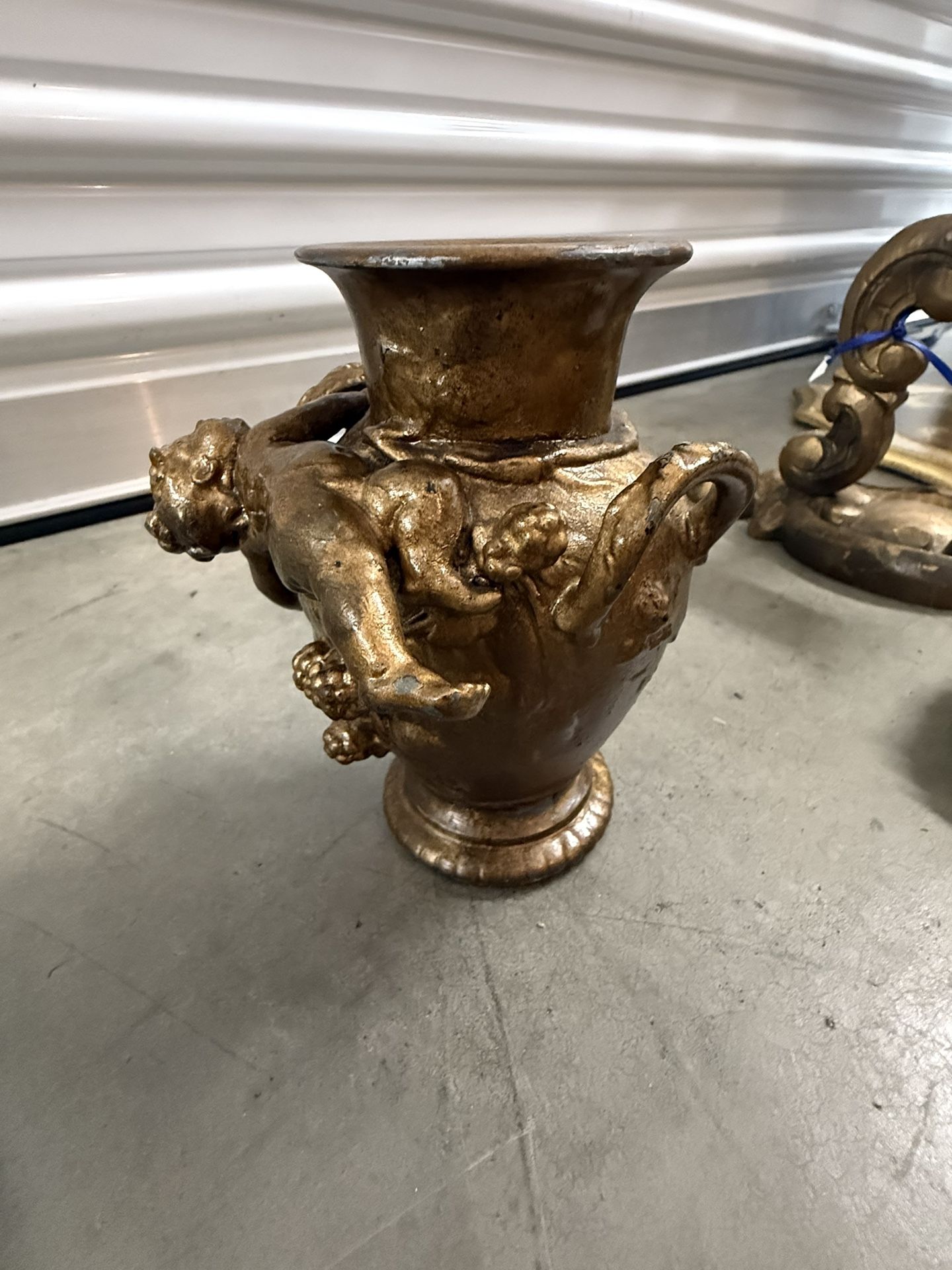 A FRENCH ORMOLU FIGURAL VASE,