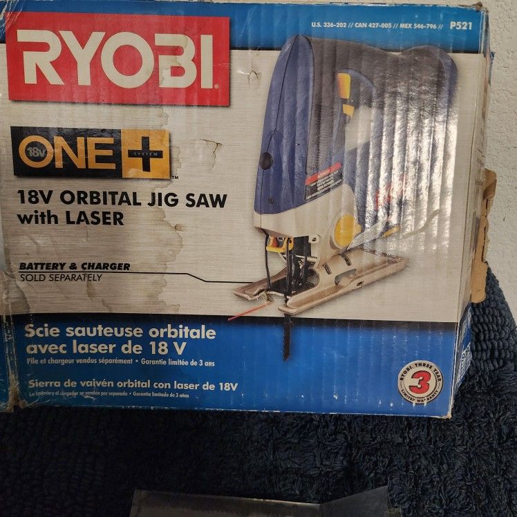 Jig Saw Ryobi One+ 18V With Laser