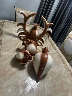 Beige And Ivory Vases