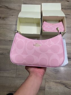 Coach Pink Signature Shoulder Bag