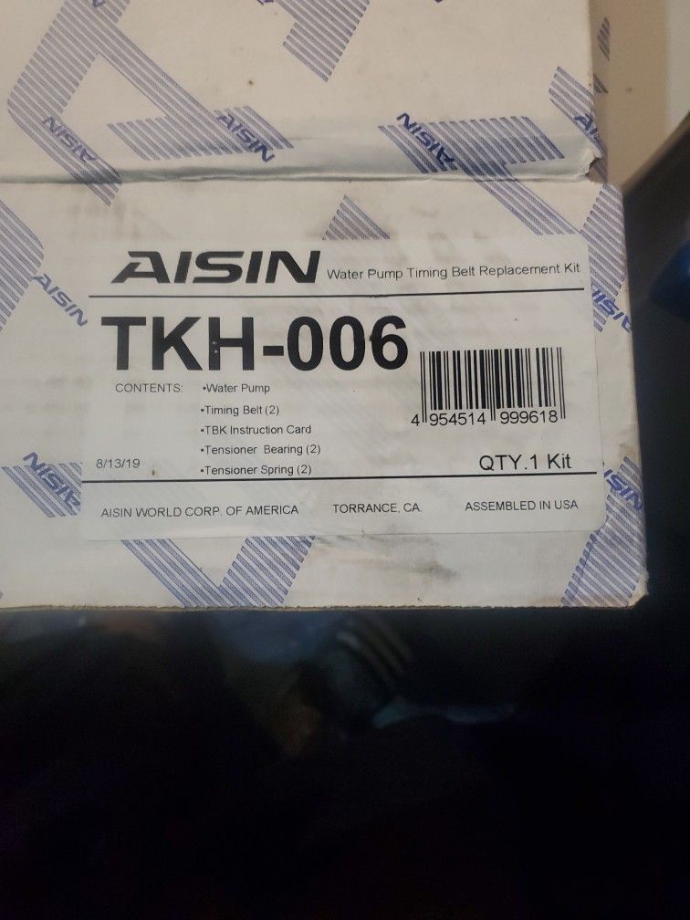 Aisin TKH-006 Water Pump, Timing BELT replacement Kit For Honda Accord