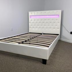 Bed Frame with LED Lights ⚜️ Estructuras de Cama con Luces LED 🚚[Fast-Delivery]💨