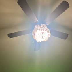 Ceiling Fan With Chandelier Style