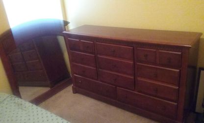 Large dresser with mirror