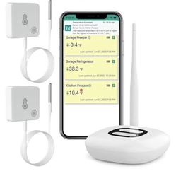 New ST5 WiFi Freezer, Refrigerator , Hot Tub, Etc Thermometer Alarm.