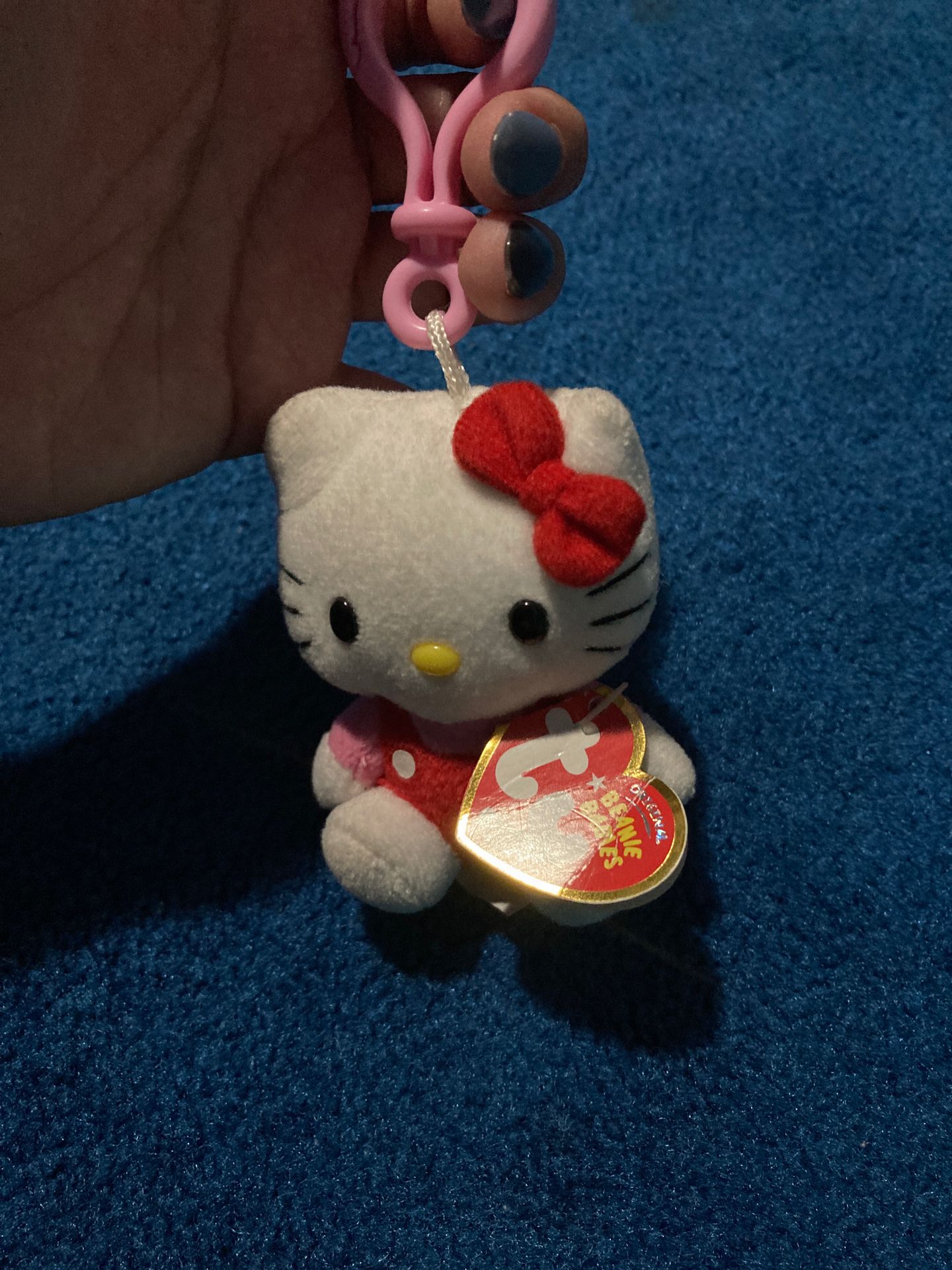 Hello Kitty Beanie Baby Keychain