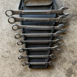 CRAFTSMAN Combination Wrench Set, SAE, 3/4.11/16.5/8.9/16.1/2.7/16.3/8.5/16 Inch