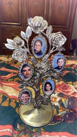 Godinger silver plated rose photo frame