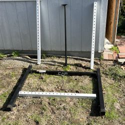 CAP Barbell FM-905Q Color Series Power Rack Exercise Stand, 40 Lbs CAP BARBELL AND 2 10 Lbs Weight Plates