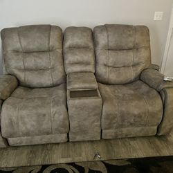   New Electric Recliner Leather Love Seat