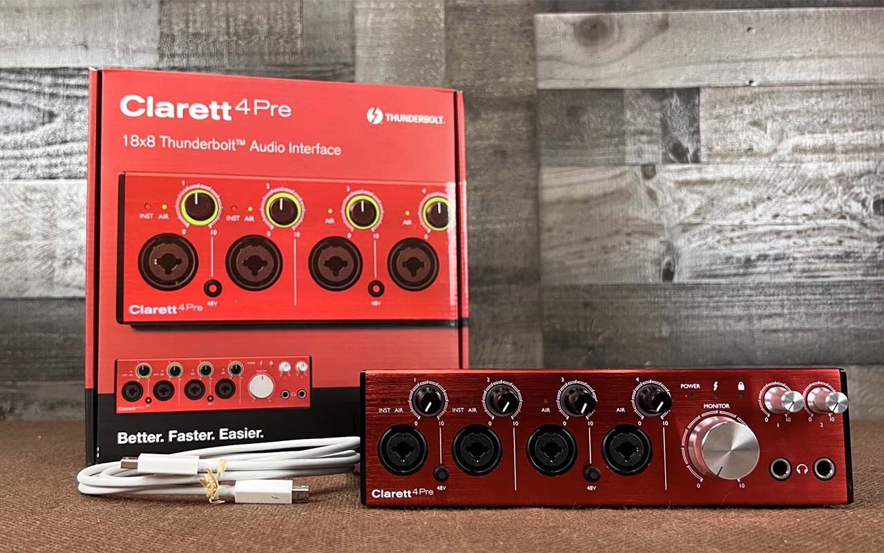 Focusrite Clarett 4Pre Thunderbolt Audio Interface