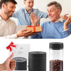 OUTPEAK Neo 2025 Kilo - Recipiente de café al vacío automático, capacidad de 1.5 litros para 17.6 onzas de granos de café, operación con un botón, rec