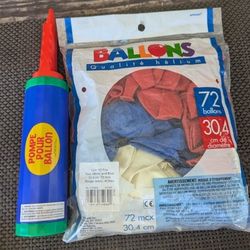 70 Balloons And Balloon Pump