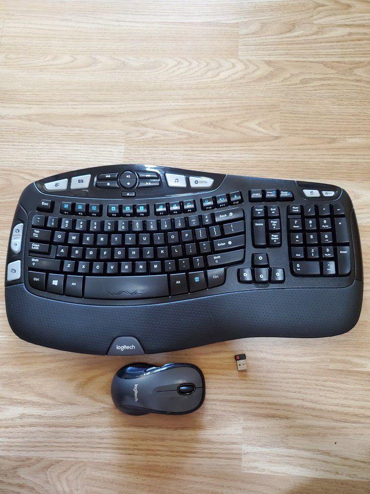 Logitech Wireless Keyboard And Mouse With Dongle 