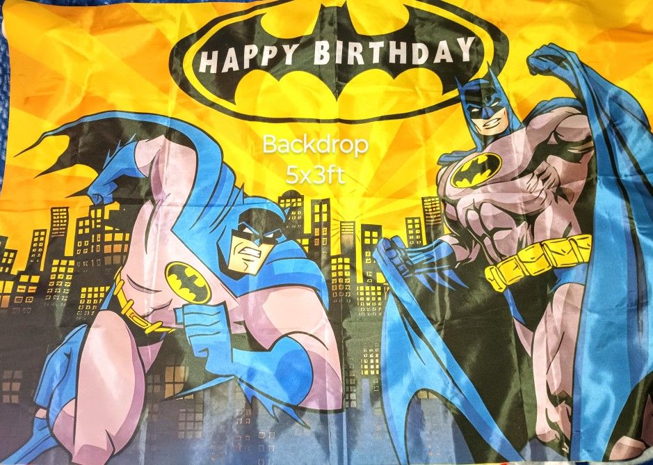 Batman Backdrop For Birthday Party Decoration/Party Supply