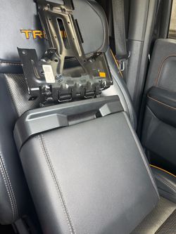 Center console workspace surface