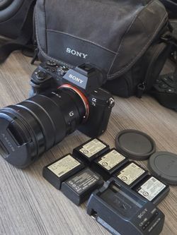 Sony Alpha A7II Camera Kit + Sony G OSS 18-105mm Lens + 6 Batteries Charger & Case