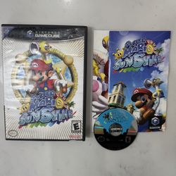 Super Mario Sunshine Nintendo GameCube Video GAME Clean Disc