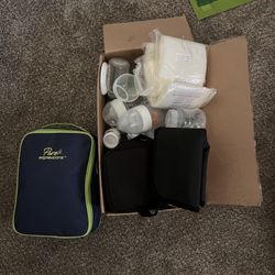 Breast Pump, Bottles, Breast Milk Storage Bags, Changing Pad