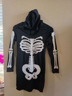 Juniors skeleton mini dress