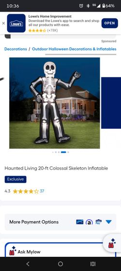 20 ft skeleton Halloween decoration