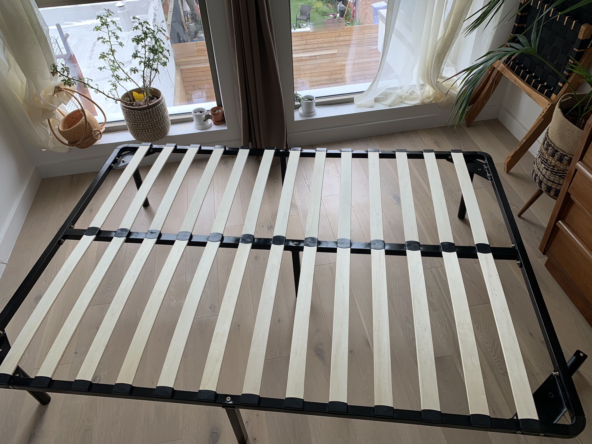 Full Sized Metal Bed Frame.