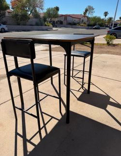 NEW ASSAMVLED FROM THE BOX DINING SET with 2 CHAIRS