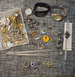 Scrap Jewelry Lot - 14k, .925, Other Read