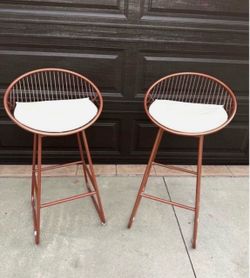 Kirpi Rose Gold Bar Stool set
