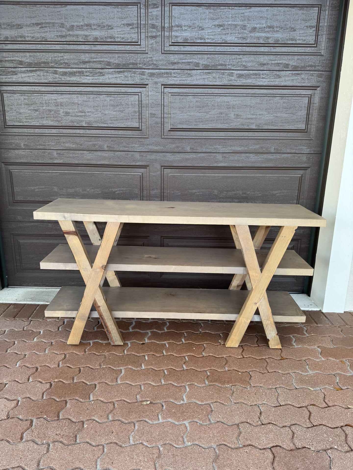 Gray Wood Entryway Table 