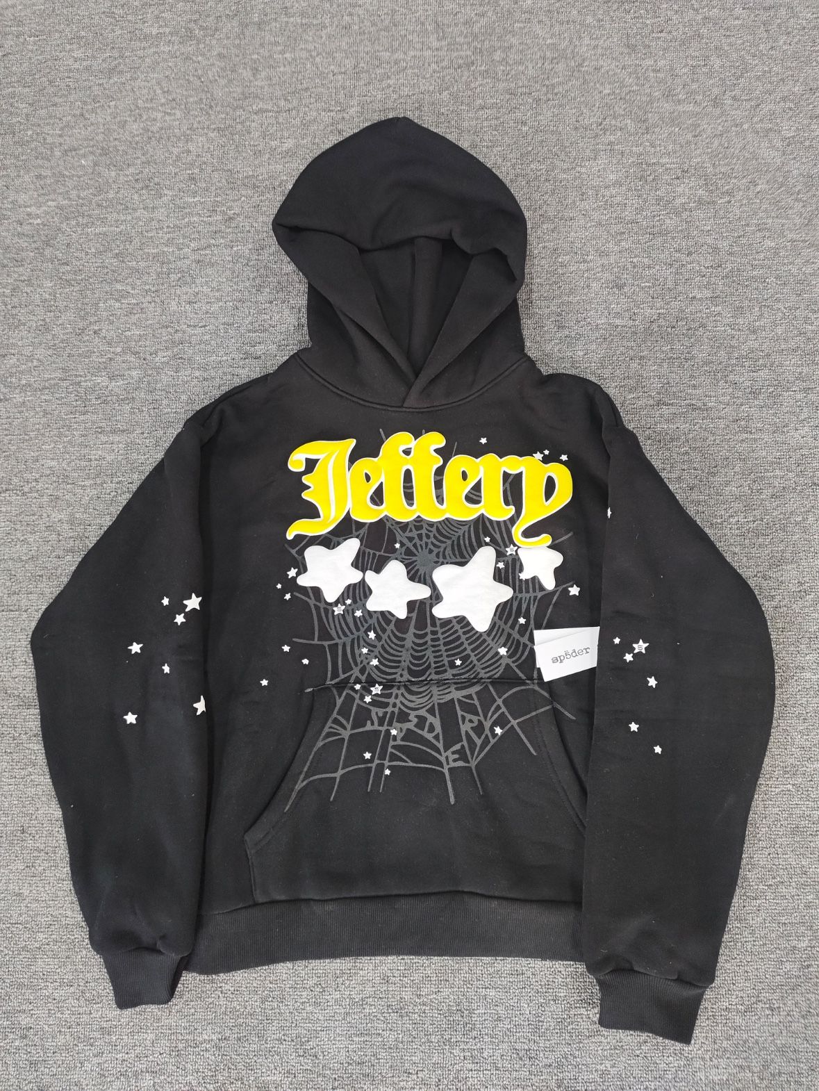 Sp5der Jeffery Hoodie Black