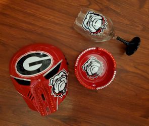 Ga Bulldogs custom mancave memorbillia set - Great 🎁 4 any occasion - made 2 order - any team+any sport 🏈🏀⚾️⚽️🏒