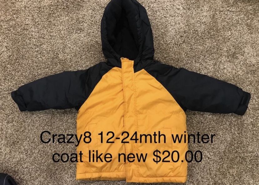 Toddler Boys 12-24 mth coat lot