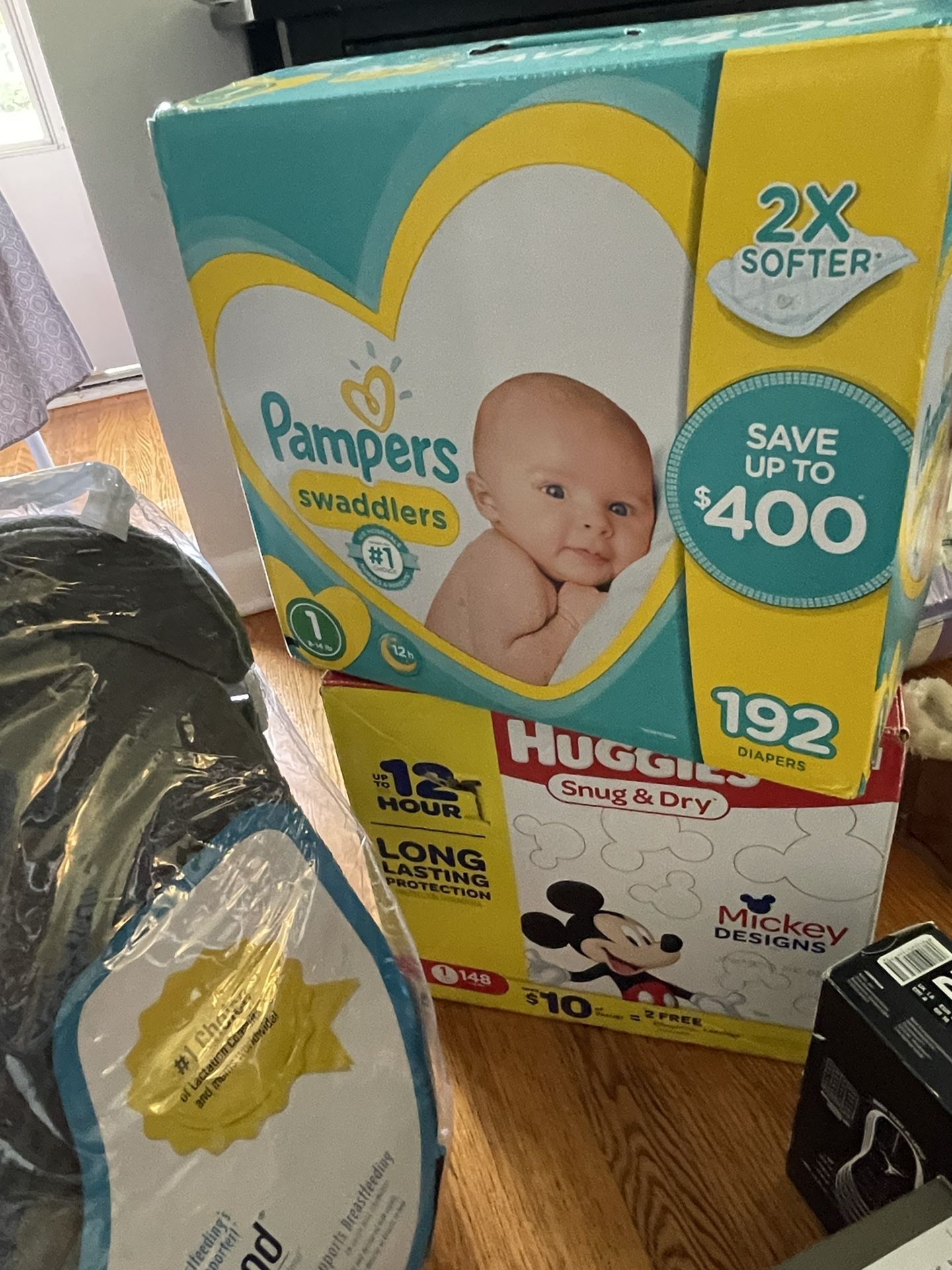 DIAPERS!!! At Least 2-3 months!!