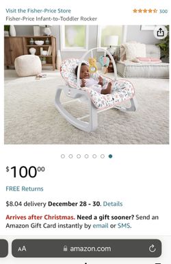 NEW Fisher-Price infant to toddler with vibration Rocker