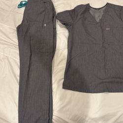FIGS - Grey Scrub Set