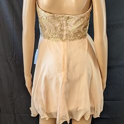  Champagne Short Dress
