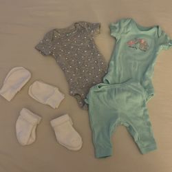 Preemie Size Set Of Baby Clothes