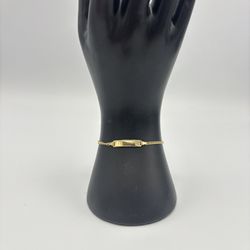 18kt Nameplate Bracelet