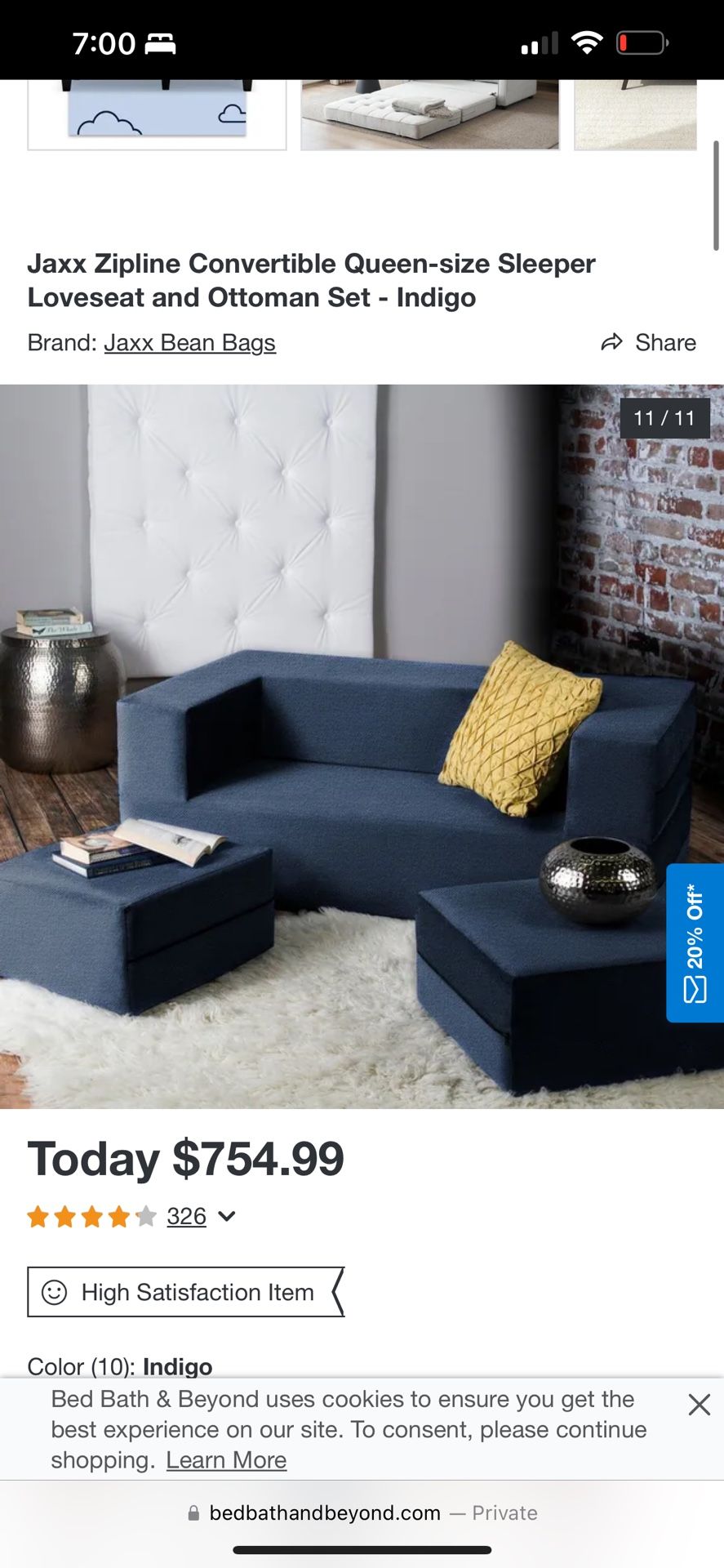 Jaxx Couch Bed