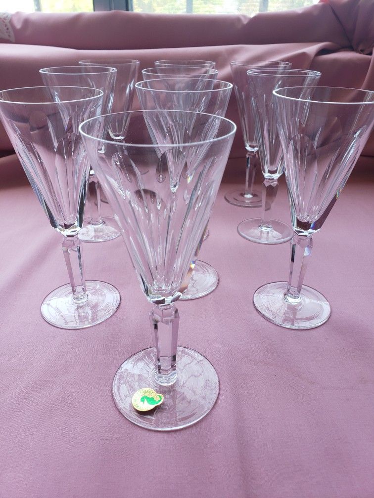 Sheila (Cut) by Waterford - 10 Pieces 7-1/8" Fluted Champagne Glasses